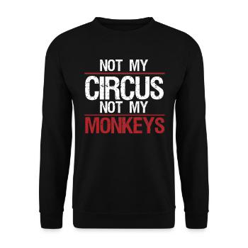 Carnaval carnaval carnaval de nuit Helau costume cadeau - Sweat-shirt Unisexe - noir - Devant - Alina (178cm) & Michal (187cm)
