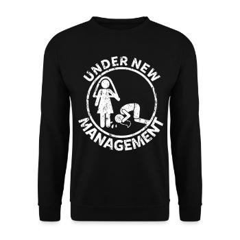 Junggesellenabschied JGA Braut Bräutigam Geschenk - Unisex Pullover - Schwarz - Vorne - Alina (178cm) & Michal (187cm)