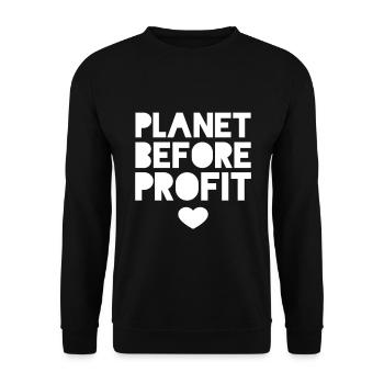 Nature Planète Environnement Amoureux de la nature Climat futur - Sweat-shirt Unisexe - noir - Devant - Alina (178cm) & Michal (187cm)