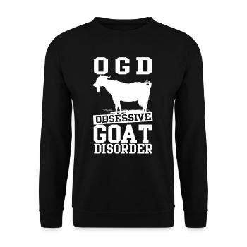 Goat farm farm farmer gift - Unisex Sweatshirt - black - Front - Alina (178cm) & Michal (187cm)