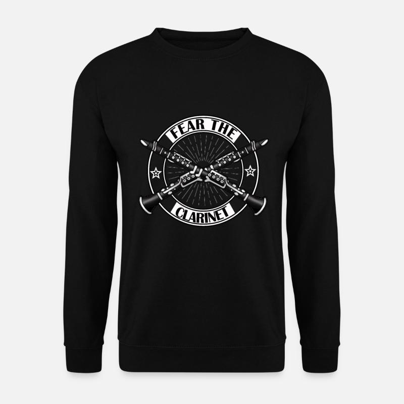 Klarinette Musik Musikinstrument Oper Geschenk - Unisex Pullover - Schwarz