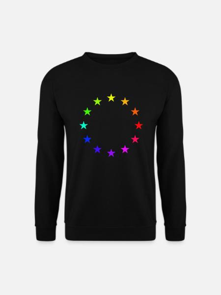 Europe EU Flage Rainbow - Unisex Sweatshirt - black