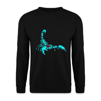 Scorpio Zodiac Sign Astrology - Unisex Sweatshirt - black - Front - Alina (178cm) & Michal (187cm)