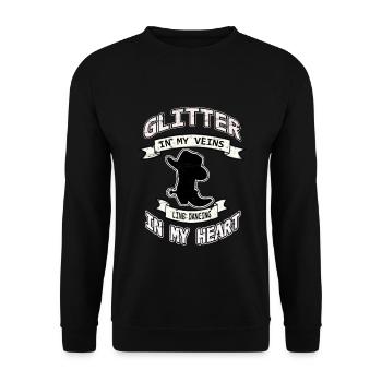 Line Dance Tanzen Country Musik - Unisex Pullover - Schwarz - Vorne - Alina (178cm) & Michal (187cm)