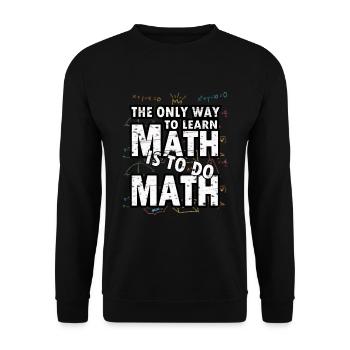 Mathematik Mathe Mathematiker Experiment geschenk - Unisex Pullover - Schwarz - Vorne - Alina (178cm) & Michal (187cm)