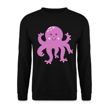 Octopus octopus octopus - Unisex Sweatshirt - black - Front - Alina (178cm) & Michal (187cm)
