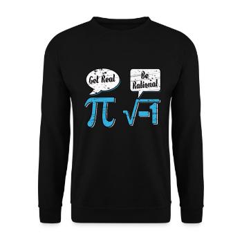 Mathematik Mathe Mathematiker Experiment geschenk - Unisex Pullover - Schwarz - Vorne - Alina (178cm) & Michal (187cm)