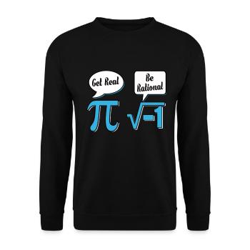 Mathematik Mathe Mathematiker Experiment geschenk - Unisex Pullover - Schwarz - Vorne - Alina (178cm) & Michal (187cm)