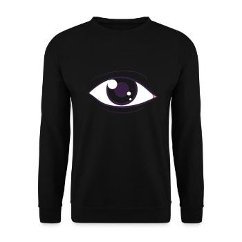 Œil - Sweat-shirt Unisexe - noir - Devant - Alina (178cm) & Michal (187cm)