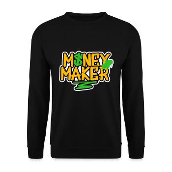 Graffiti Money Maker Spray Can Sprayer Art Urban - Unisex Sweatshirt - black - Front - Alina (178cm) & Michal (187cm)