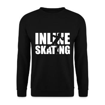 patins à roulettes en ligne - Sweat-shirt Unisexe - noir - Devant - Alina (178cm) & Michal (187cm)