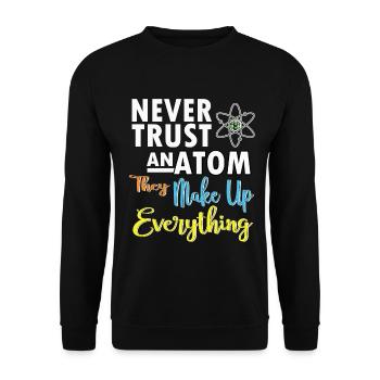 Science Physique Chimie Biologie Mathématiques - Sweat-shirt Unisexe - noir - Devant - Alina (178cm) & Michal (187cm)