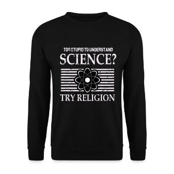 Science Physique Chimie Biologie Mathématiques - Sweat-shirt Unisexe - noir - Devant - Alina (178cm) & Michal (187cm)