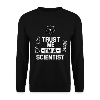 Science Physique Chimie Biologie Mathématiques - Sweat-shirt Unisexe - noir - Devant - Alina (178cm) & Michal (187cm)