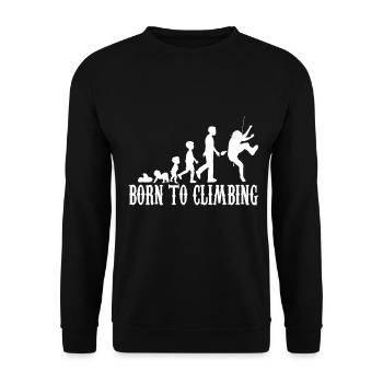 Cadeau d'escalade bébé naissance évolution évolution bébé - Sweat-shirt Unisexe - noir - Devant - Alina (178cm) & Michal (187cm)