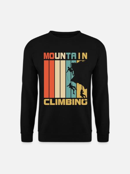 Climbing retro gift - Unisex Sweatshirt - black