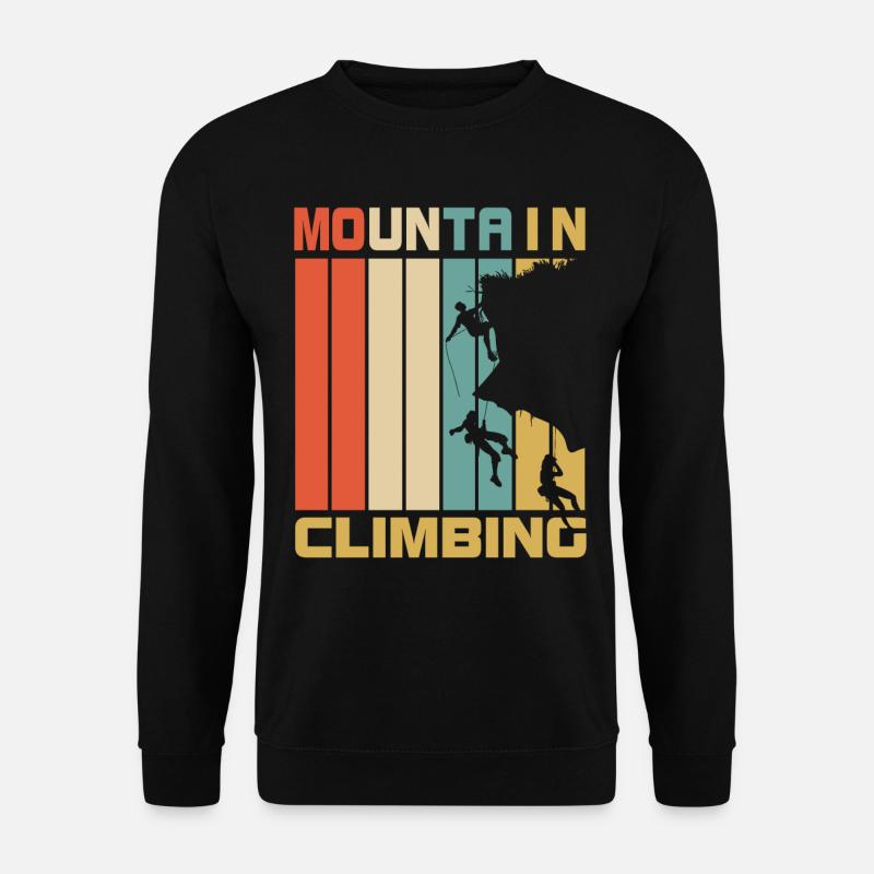 Climbing retro gift - Unisex Sweatshirt - black