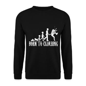 Cadeau de passe-temps de montagne bébé enfant - Sweat-shirt Unisexe - noir - Devant - Alina (178cm) & Michal (187cm)