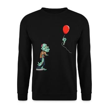 Halloween Zombie drôle perdre un bras - Sweat-shirt Unisexe - noir - Devant - Alina (178cm) & Michal (187cm)