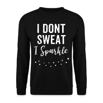 Lustiges Gym Fitness T Shirt Geschenk Gym Partner - Unisex Pullover - Schwarz - Vorne - Alina (178cm) & Michal (187cm)