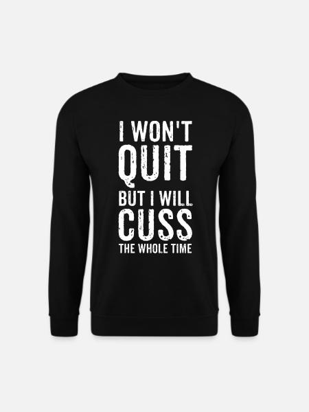 Funny Gym Fitness T Shirt Gift Gym Partner - Unisex Sweatshirt - black