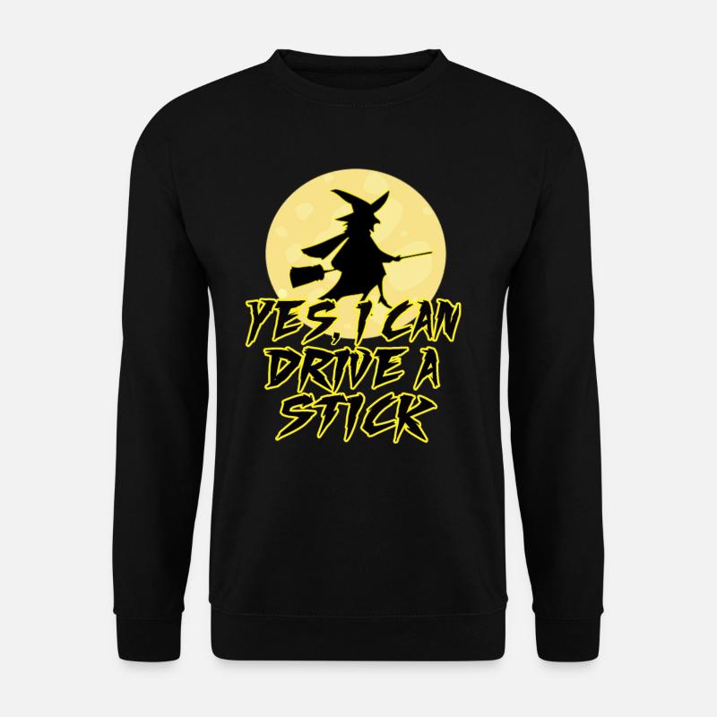 Witch magic witchcraft halloween broom - Unisex Sweatshirt - black