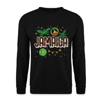 Jamaica - Unisex Pullover - Schwarz - Vorne - Alina (178cm) & Michal (187cm)