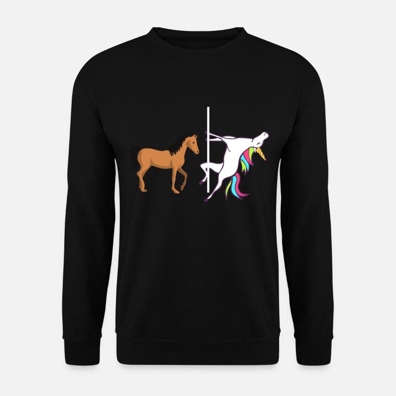 Licorne cheval - Sweat-shirt Unisexe - noir