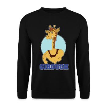 Giraffe lustige Tiere Gym Girough geschenk - Sweat-shirt Unisexe - noir - Devant - Alina (178cm) & Michal (187cm)