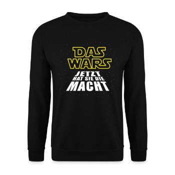 Junggesellenabschied Das Wars Hochzeit Bräutigam - Unisex Pullover - Schwarz - Vorne - Alina (178cm) & Michal (187cm)