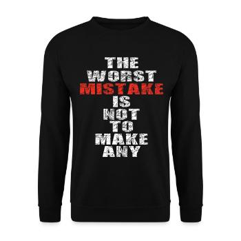 C’est la citation amusante Typography Tee pour personne - Sweat-shirt Unisexe - noir - Devant - Alina (178cm) & Michal (187cm)