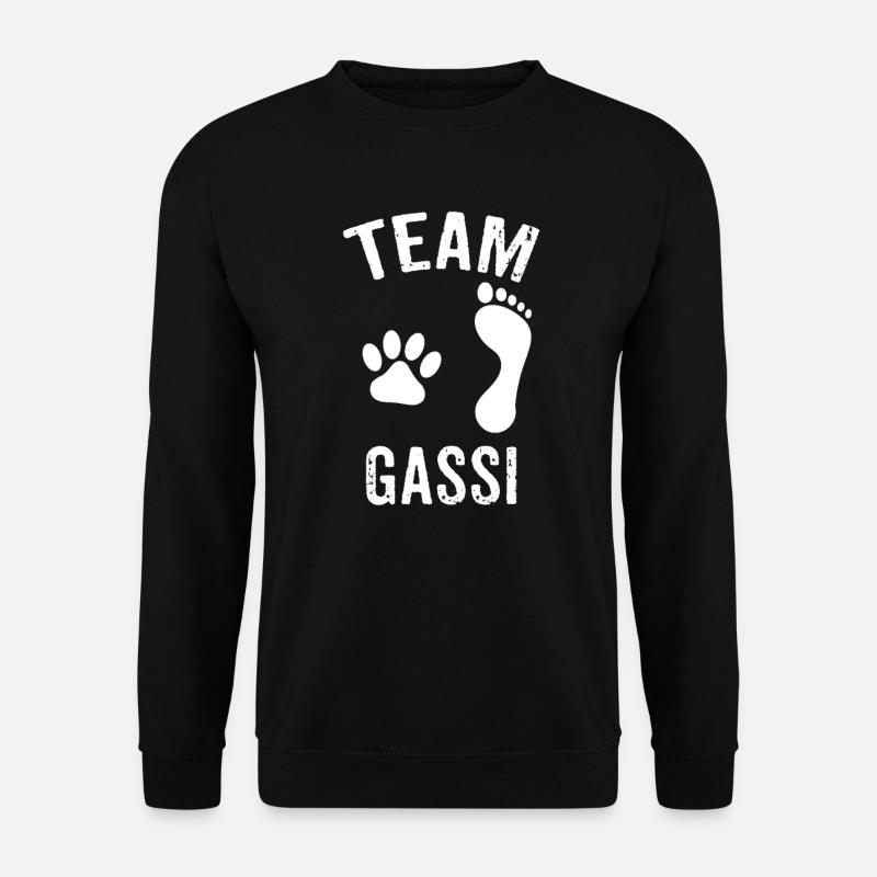 Team Gassi Tiere Liebhaber Hunde Gassi gehen - Unisex Pullover - Schwarz