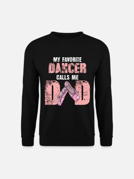 Ballett Papa Vatertag Sohn Tochter Familie Tanzen - Unisex Pullover - Schwarz