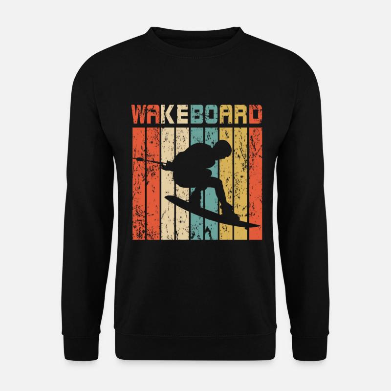 Wakeboard retro gift - Unisex Sweatshirt - black