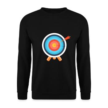 tir à l'arc - Sweat-shirt Unisexe - noir - Devant - Alina (178cm) & Michal (187cm)