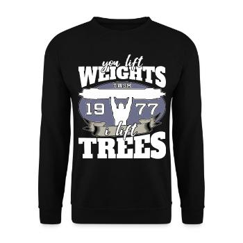 Strongman Powerlifting Log Lift - Sweat-shirt Unisexe - noir - Devant - Alina (178cm) & Michal (187cm)