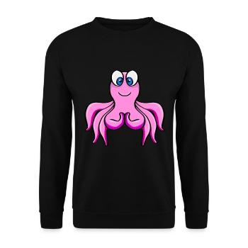 Octopus Octopus Octopus - Unisex Sweatshirt - black - Front - Alina (178cm) & Michal (187cm)