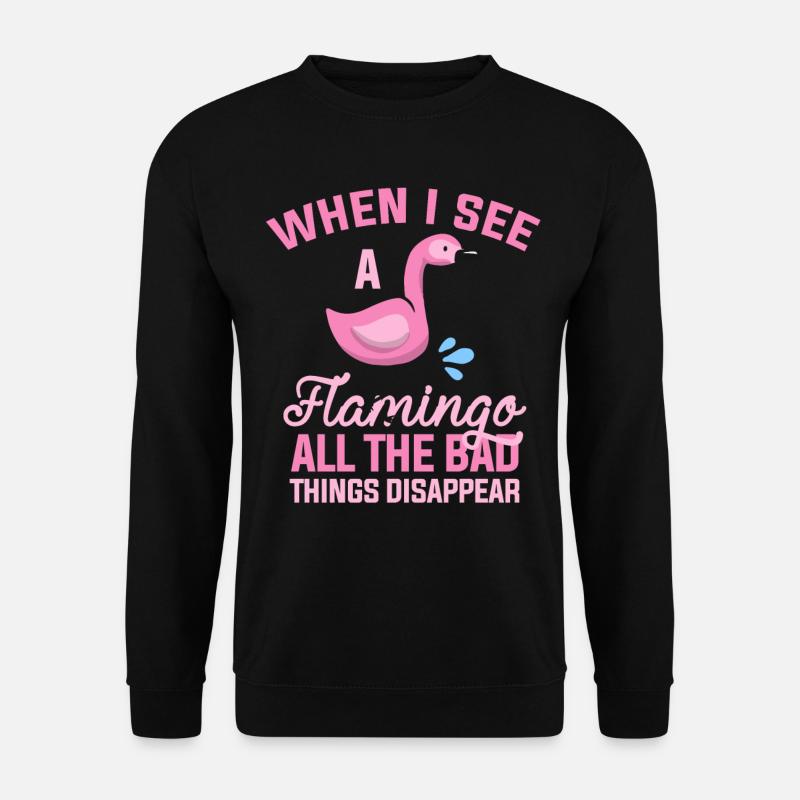 Flamingo animal - Unisex Sweatshirt - black