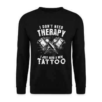 Tattoo Kunst - Unisex Pullover - Schwarz - Vorne - Alina (178cm) & Michal (187cm)