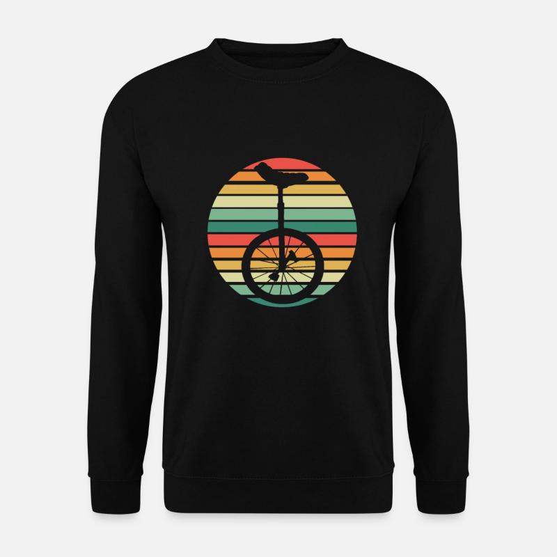 Einrad Retro - Unisex Pullover - Schwarz