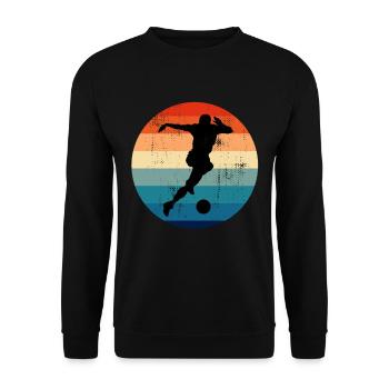 Soccer Player Soccer Striker Penalty - Unisex Sweatshirt - black - Front - Alina (178cm) & Michal (187cm)