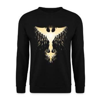 Golden Phoenix - Unisex Sweatshirt - black - Front - Alina (178cm) & Michal (187cm)