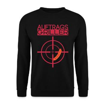 Order Griller Roast Grate - Unisex Sweatshirt - black - Front - Alina (178cm) & Michal (187cm)