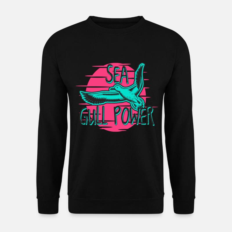 Möwe See Meer Küste - Unisex Pullover - Schwarz