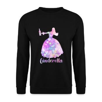 Ginderella Bachelorettes - Unisex Sweatshirt - black - Front - Alina (178cm) & Michal (187cm)