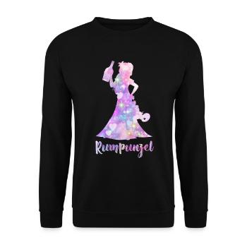 Rumpunzel Bachelorettes - Unisex Sweatshirt - black - Front - Alina (178cm) & Michal (187cm)
