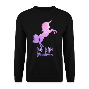 La dernière des filles de la corne de vin - Sweat-shirt Unisexe - noir - Devant - Alina (178cm) & Michal (187cm)