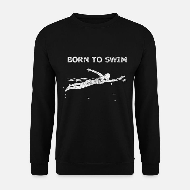Schwimmen Schwimmsport Schwimmer Sport Geschenk - Unisex Pullover - Schwarz
