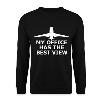 Pilot Airplane Funny Sayings Gift - Unisex Sweatshirt - black - Front - Alina (178cm) & Michal (187cm)