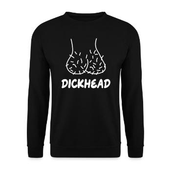 Dickhead testicules oeufs JGA enterrement de vie de garçon fête - Sweat-shirt Unisexe - noir - Devant - Alina (178cm) & Michal (187cm)